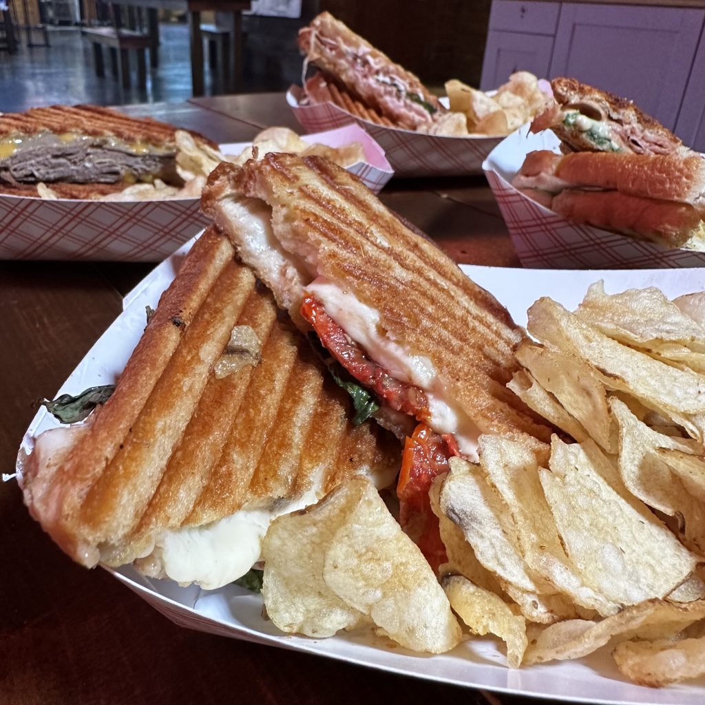 Carolina Caprese panini sandwich Downtown Raleigh